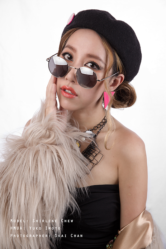 Cool beauty fashion portrait photoshoot session with Shirlene Chew at Tanjong Pagar