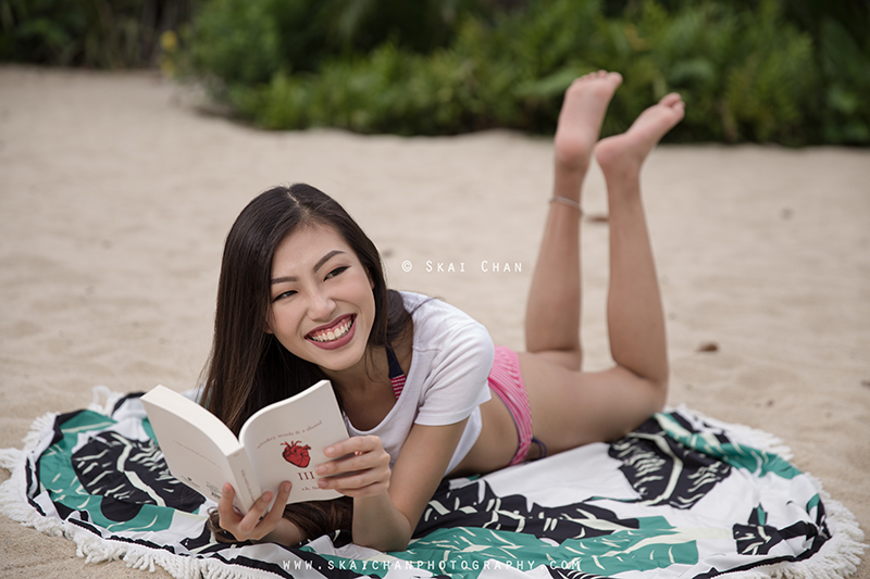 Lifestyle bikini photoshoot session with Ng Shinyi at Palawan Beach (Sentosa)