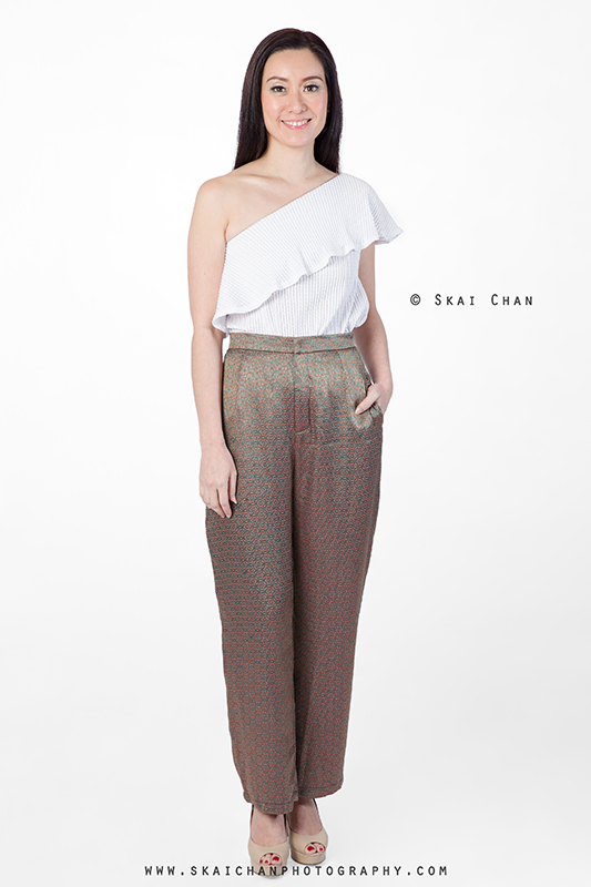 Commercial fashion catalogue photoshoot session with Priscilla Tang for Singapore Fashion Runway at Enabling Village