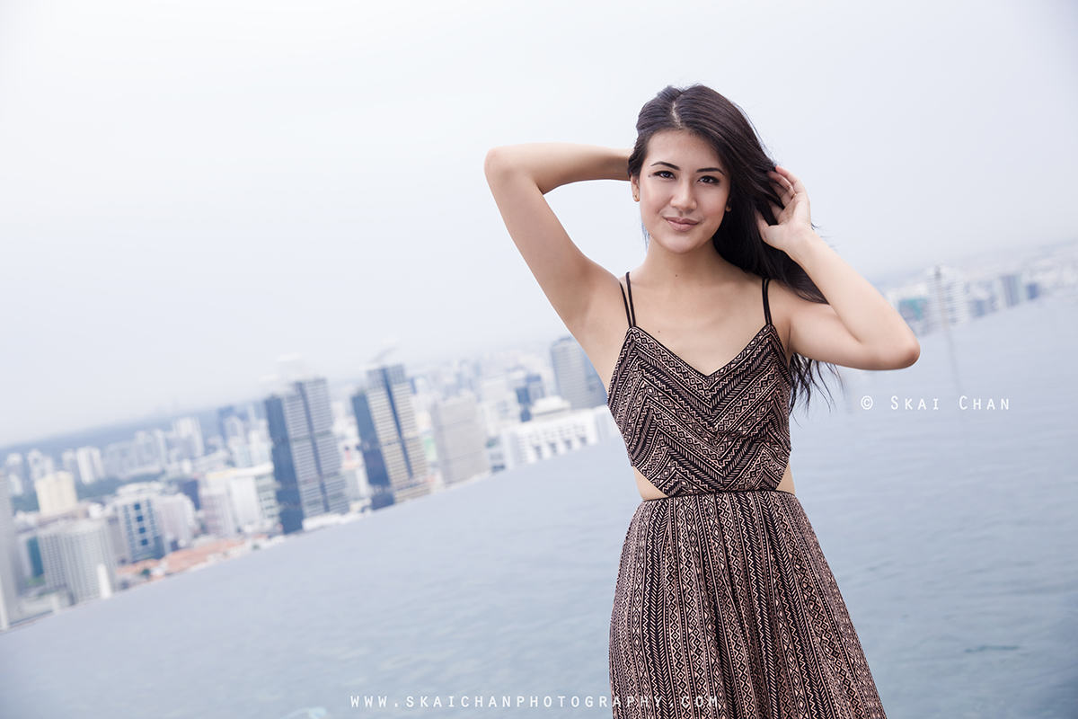 Lifestyle portrait photoshoot session with Havanah Zandrea at Marina Bay Sands (MBS) Hotel