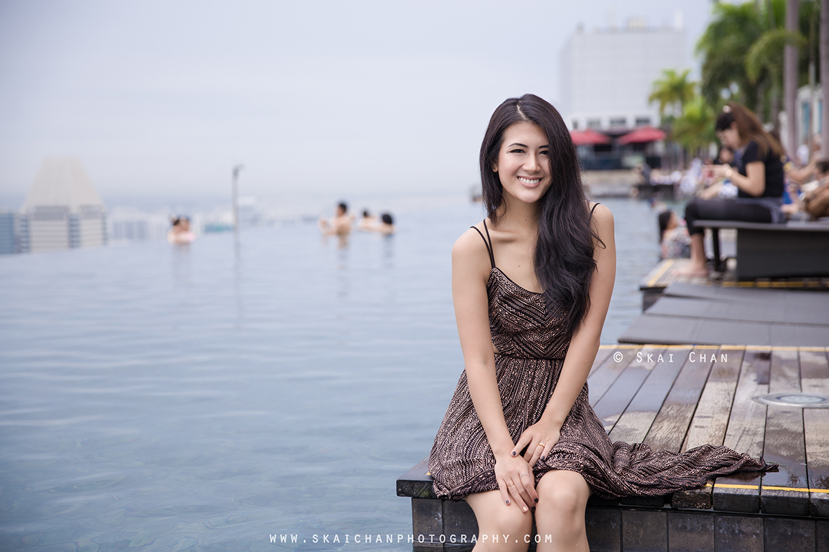 Lifestyle portrait photoshoot session with Havanah Zandrea at Marina Bay Sands (MBS) Hotel