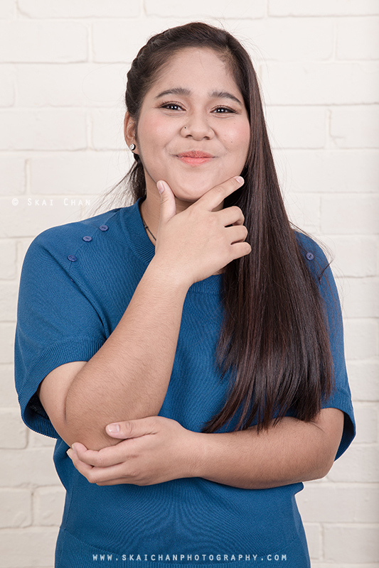 Modelling portfolio photoshoot session with Farhana at Mountbatten Vocational School