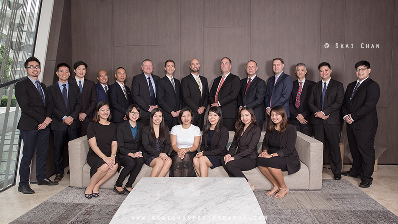 Corporate business group photoshoot session with Infunde Development at Corals at Keppel Bay