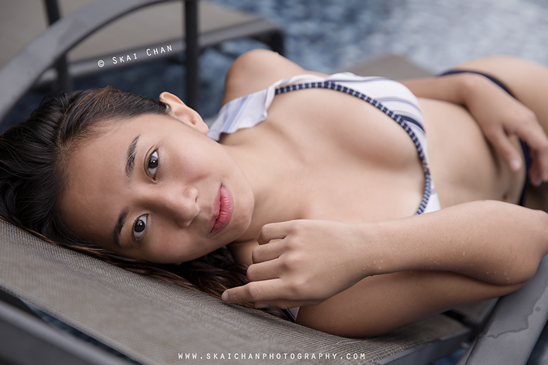 Bikini portrait photoshoot session with fitness model Regina Umali at Palm Isle