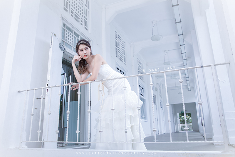 Bridal photoshoot session with Hilary at Gillman Barracks