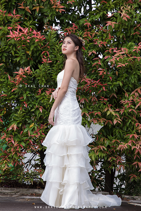 Bridal photoshoot session with Hilary at Gillman Barracks