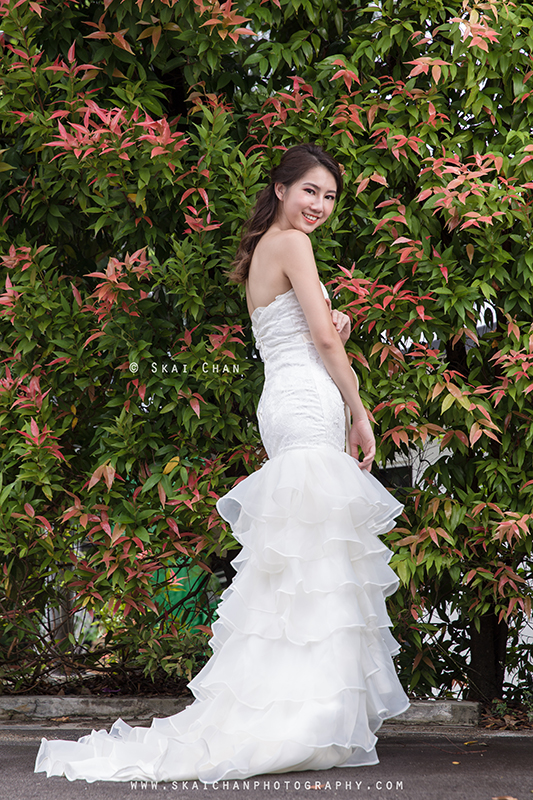 Bridal photoshoot session with Hilary at Gillman Barracks