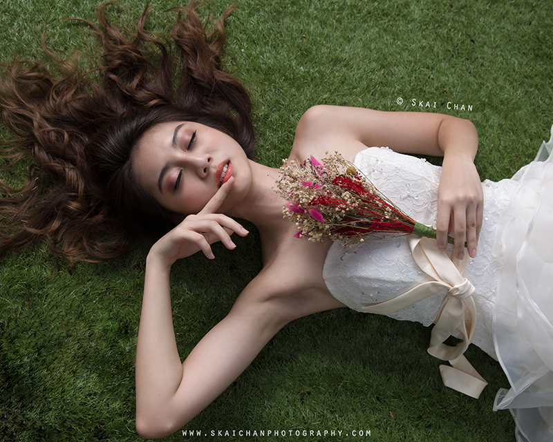 Bridal photoshoot session with Hilary at Gillman Barracks