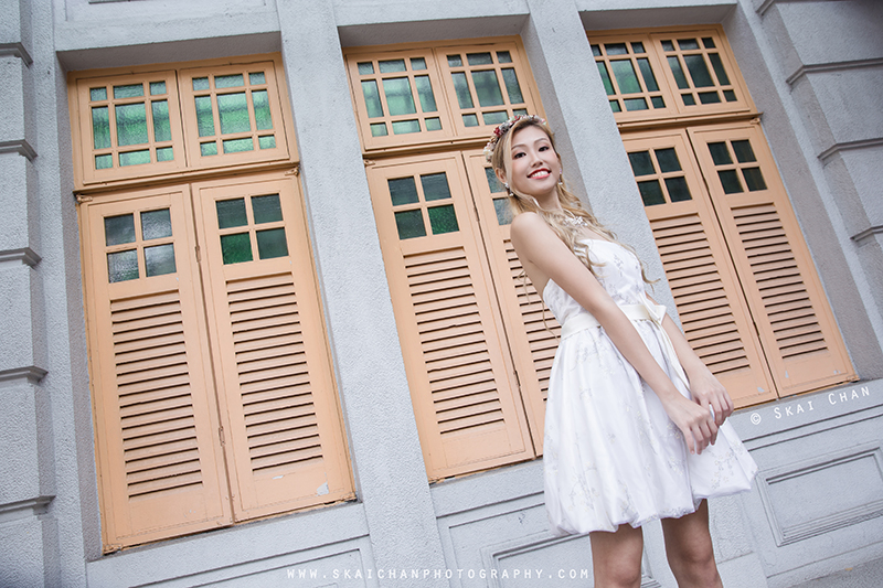 Bridal photoshoot session with Ng Shinyi at Hill Street & Clarke Quay