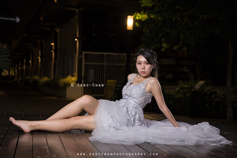 Night pre-wedding photoshoot in Singapore