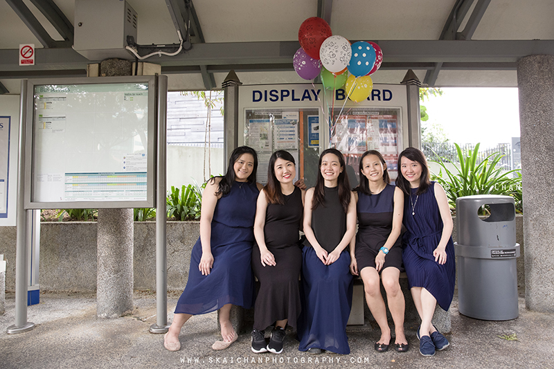 Friends portrait photoshoot session with Delphine & friends Seto at National University of Singapore (NUS)