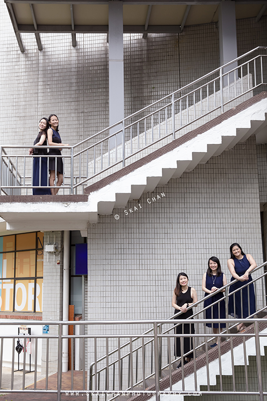 Friends portrait photoshoot session with Delphine & friends Seto at National University of Singapore (NUS)