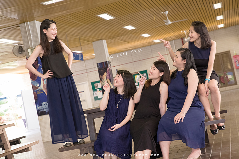 Friends portrait photoshoot session with Delphine & friends Seto at National University of Singapore (NUS)