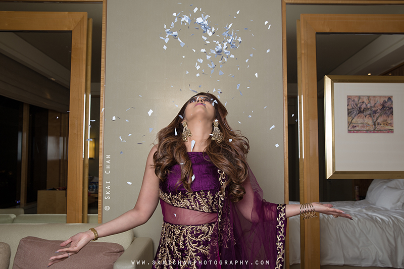 Creative fashion portrait photoshoot session with Renu at The Ritz-Carlton, Millenia Singapore