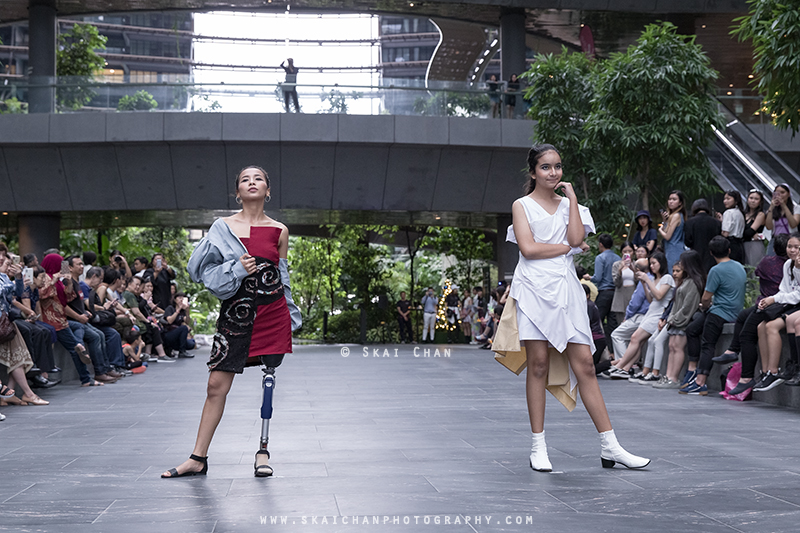 Fashion runway photoshoot session with Singapore Fashion Runway at Marina One