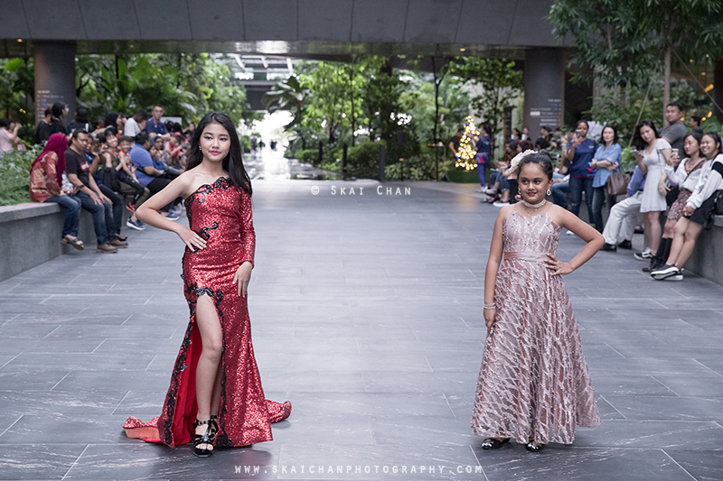 Fashion runway photoshoot session with Singapore Fashion Runway at Marina One