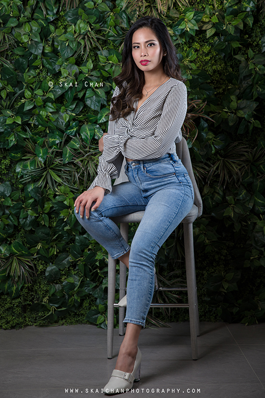Modelling portfolio photoshoot session with Karen Ivy Diaz at Tanjong Pagar (indoor)