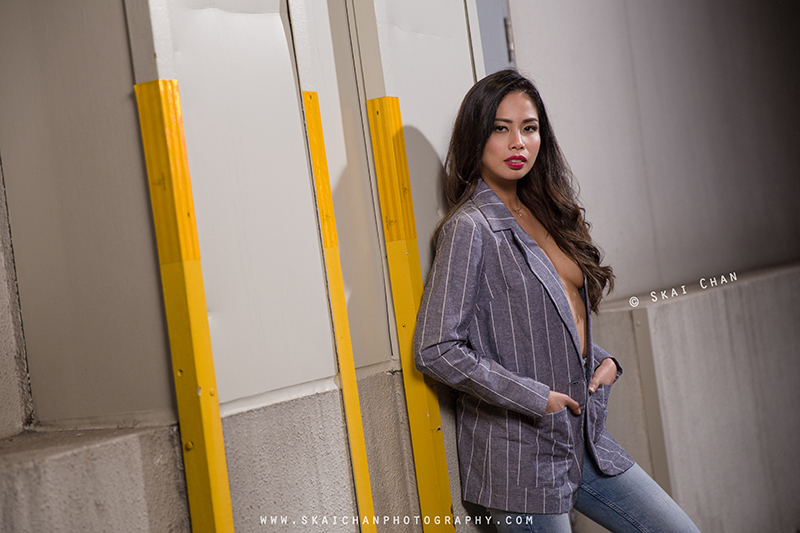 Night fashion photoshoot session with Karen Ivy Diaz at Tanjong Pagar