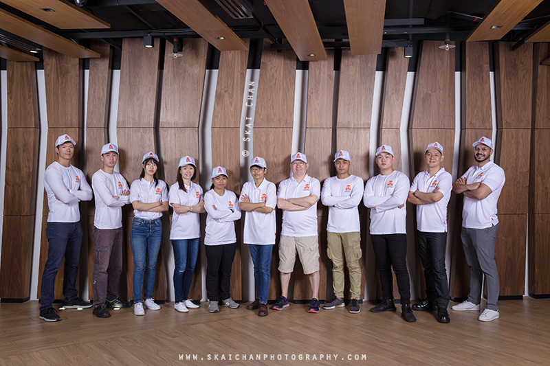 Corporate group photoshoot session with Disinfect at NTU Alumni Club