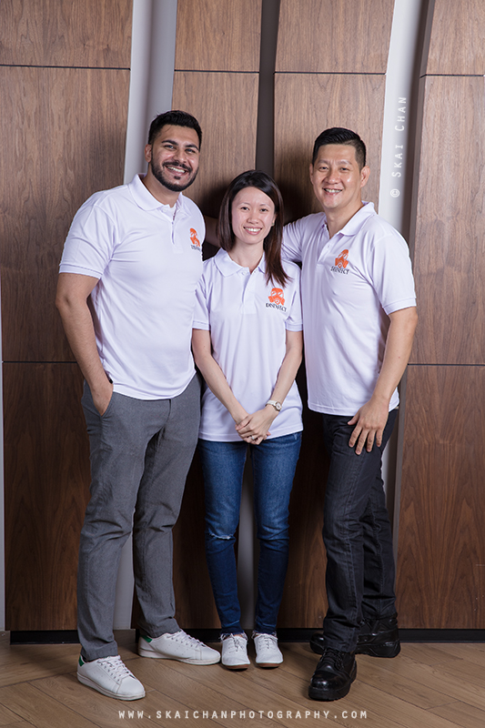 Corporate group photoshoot session with Disinfect at NTU Alumni Club
