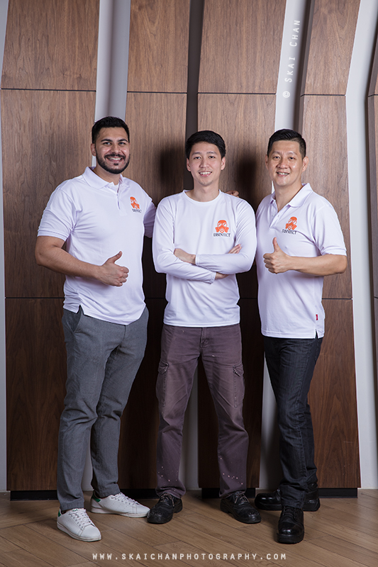 Corporate group photoshoot session with Disinfect at NTU Alumni Club