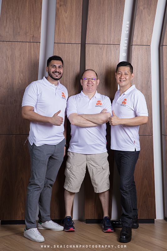 Corporate group photoshoot session with Disinfect at NTU Alumni Club