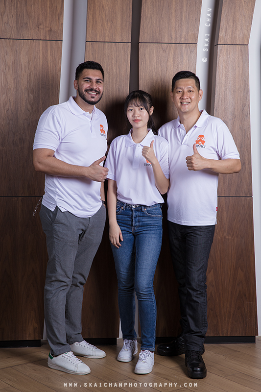 Corporate group photoshoot session with Disinfect at NTU Alumni Club