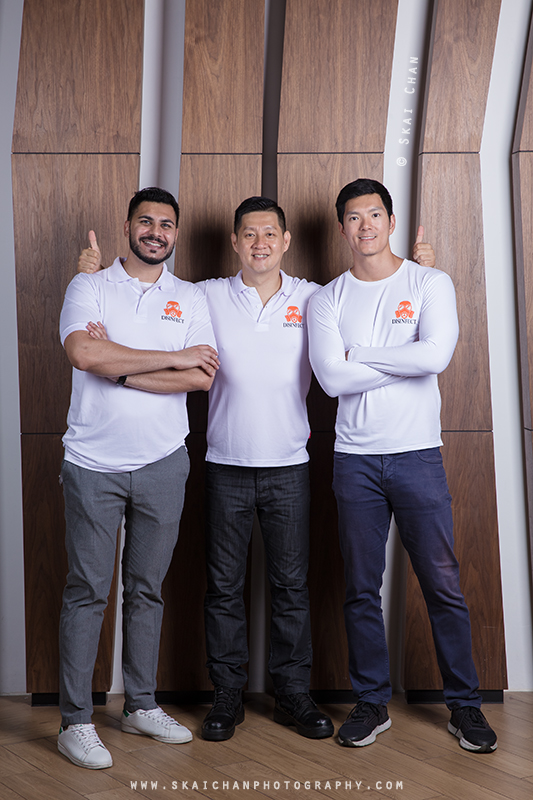 Corporate group photoshoot session with Disinfect at NTU Alumni Club