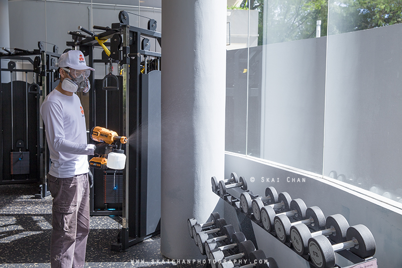 Commercial portrait photoshoot session with Disinfect