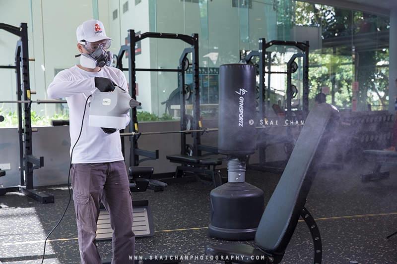 Commercial portrait photoshoot session with Disinfect