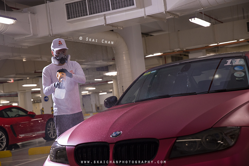 Commercial portrait photoshoot session with Disinfect