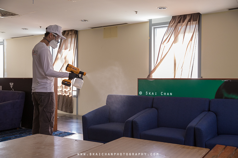 Commercial portrait photoshoot session with Disinfect