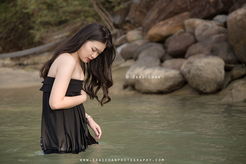 Lifestyle portrait photoshoot session with Janice Sui at Tanjong Beach, Sentosa