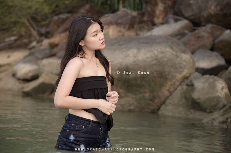 Lifestyle portrait photoshoot session with Janice Sui at Tanjong Beach, Sentosa