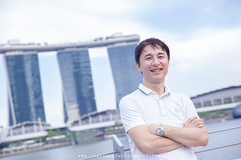 Editorial french horn portrait photoshoot session with Akira Uchida at One Fullerton