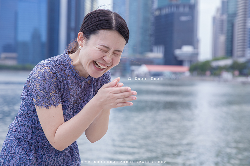 Lifestyle photoshoot session with Sana at Esplanade Outdoor Theatre