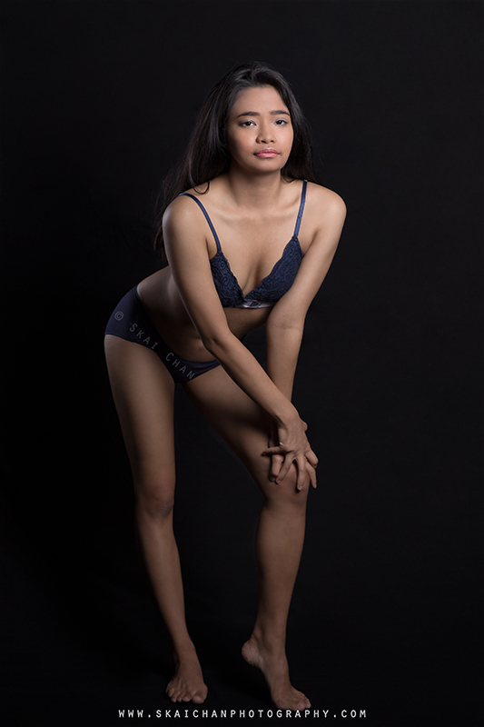 Lingerie photoshoot session with Tantiara Rosli at Tanjong Pagar (photography studio)