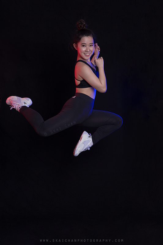 Dance photoshoot session with Tam Ye Qi at photography studio (Tanjong Pagar)