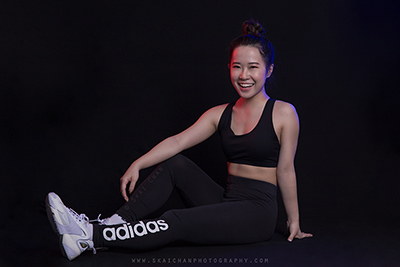 Indoor Studio Women's Fitness Fashion Photoshoot - Tam Ye Qi @ Photography studio @ Tanjong Pagar