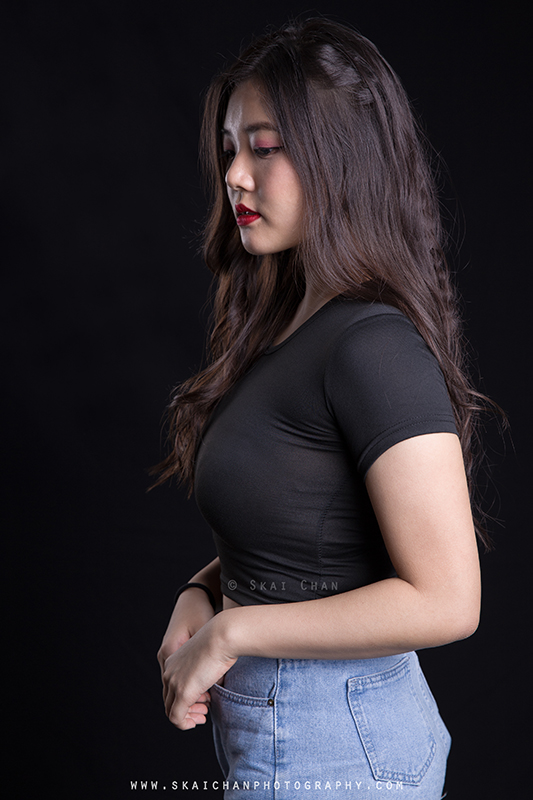 Studio fashion portrait photoshoot session with Beatrice Lee Mynn at Tanjong Pagar (photography studio)