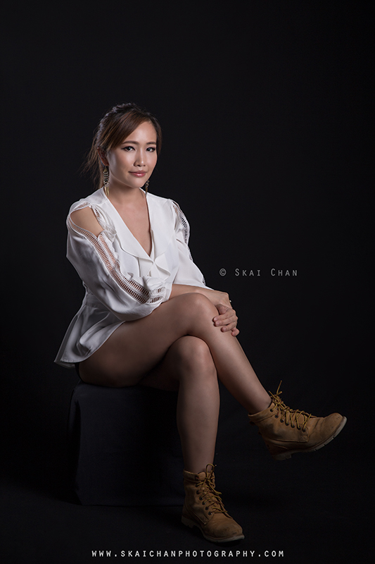Corporate portrait photoshoot session with Hair and Makeup Artist (HMUA) Ivy Tan at Tanjong Pagar (photography studio)