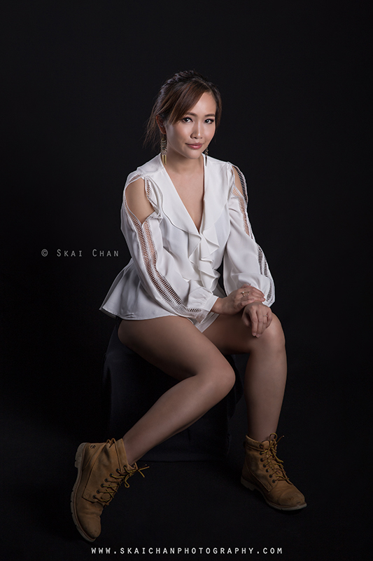 Corporate portrait photoshoot session with Hair and Makeup Artist (HMUA) Ivy Tan at Tanjong Pagar (photography studio)