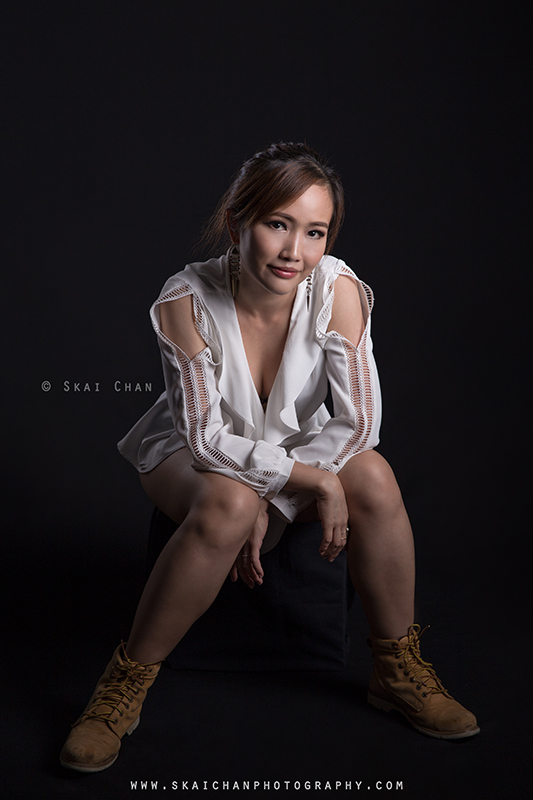 Corporate portrait photoshoot session with Hair and Makeup Artist (HMUA) Ivy Tan at Tanjong Pagar (photography studio)