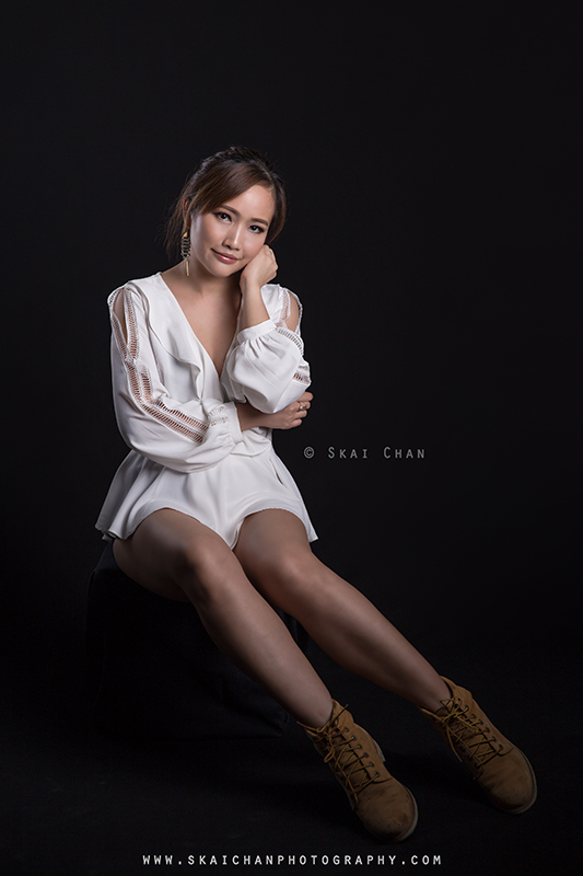 Corporate portrait photoshoot session with Hair and Makeup Artist (HMUA) Ivy Tan at Tanjong Pagar (photography studio)