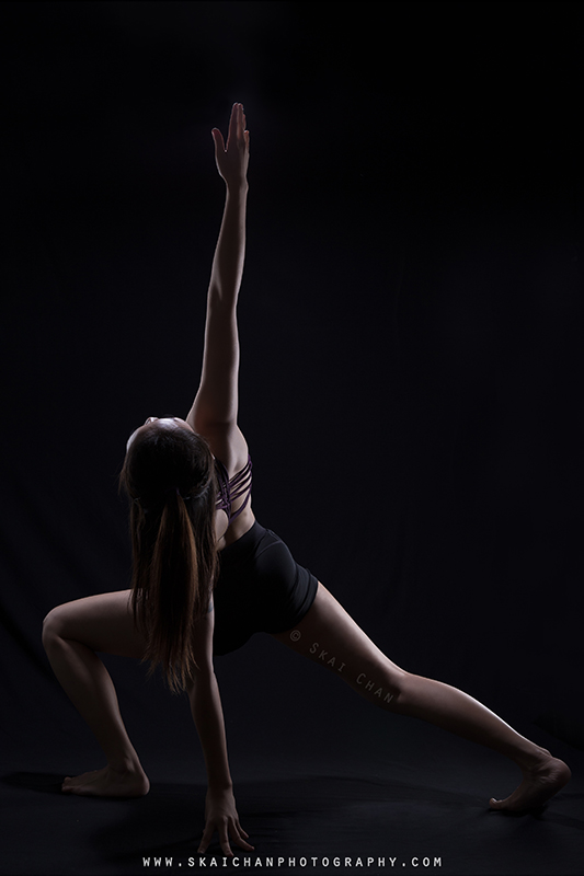 Artistic yoga studio photoshoot session with Jasmine Tan at Tanjong Pagar (photography studio)