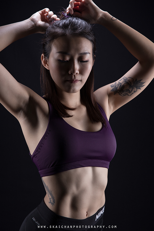 Studio Fitness Portrait Photoshoot with Jasmine Tan at Tanjong Pagar (photography studio)