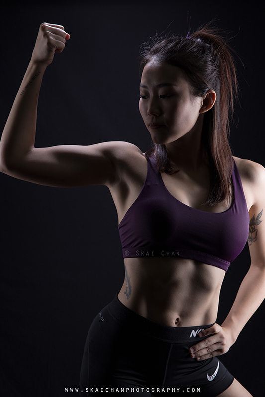 Studio Fitness Portrait Photoshoot with Jasmine Tan at Tanjong Pagar (photography studio)