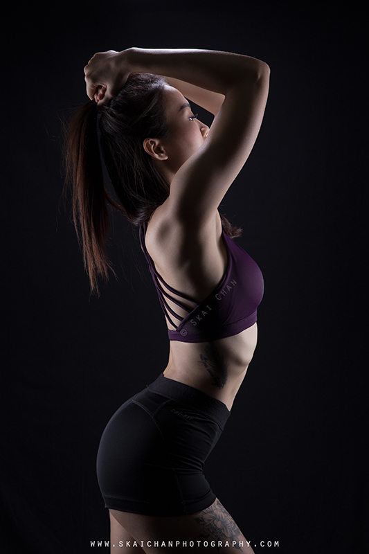 Studio Fitness Portrait Photoshoot with Jasmine Tan at Tanjong Pagar (photography studio)