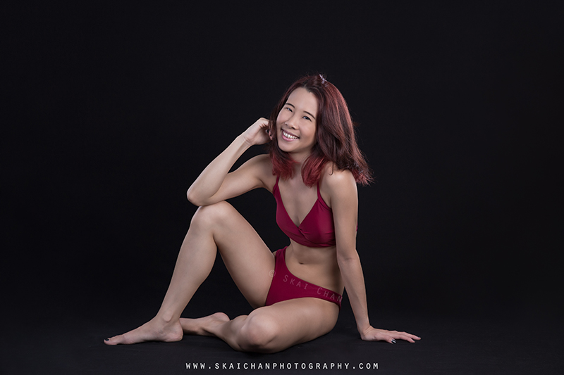 Bikini studio photoshoot session with Cheryl Alicia Chua at Tanjong Pagar (photography studio)