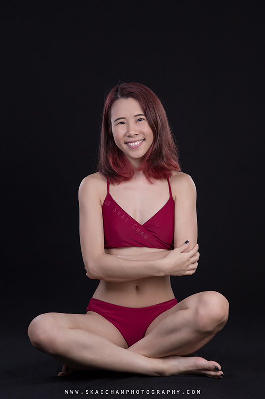 Bikini studio photoshoot session with Cheryl Alicia Chua at Tanjong Pagar (photography studio)
